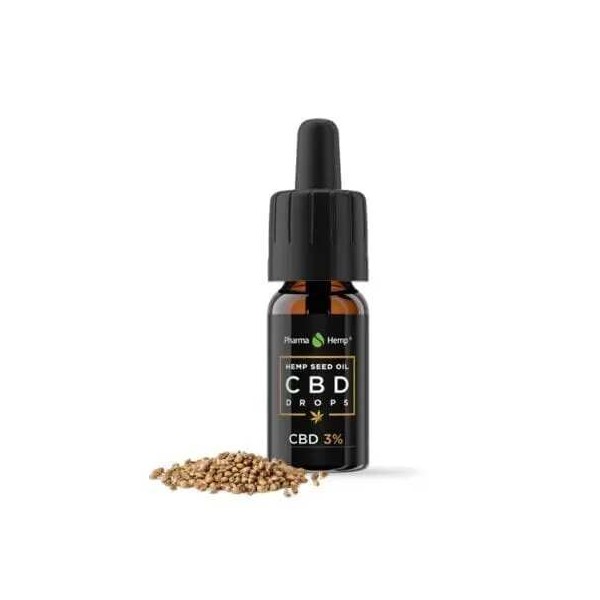 Huile CBD 3% full spectrum graines de chanvre | PHARMA HEMP