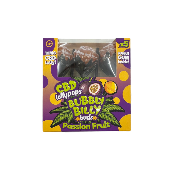 Sucette CBD fruit de la passion - 5 pcs | BUBBLY BILLY