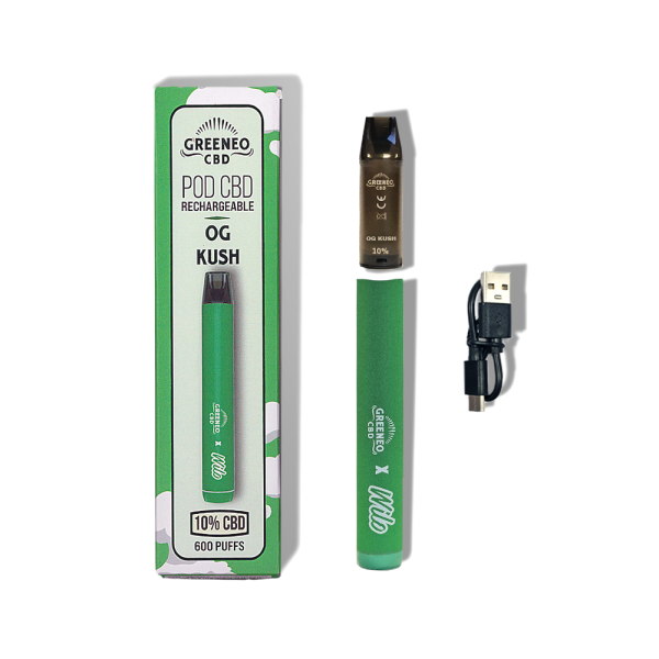 Vape pen CBD 10% OG Kush | GREENEO sans nicotine