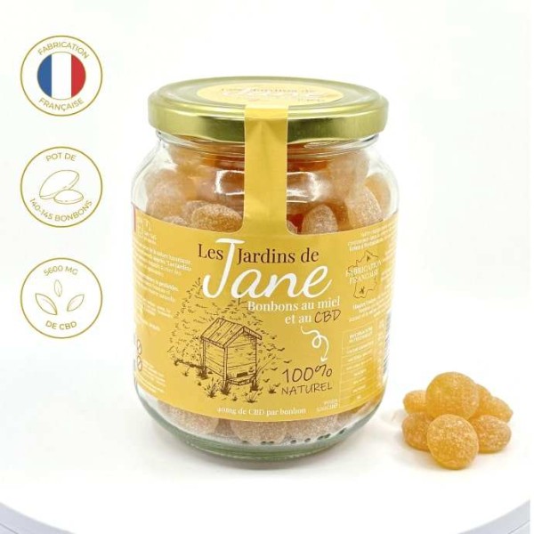 Bonbon CBD miel | LES JARDINS DE JANE