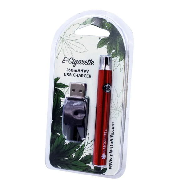 Batterie e-cigarette CBD 350mAh (Rouge)