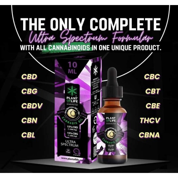 Huile CBD & CBG 30% ultra spectrum