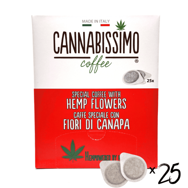 Dosettes Café aux Fleurs de Chanvre Cannabissimo  - 25 dosettes