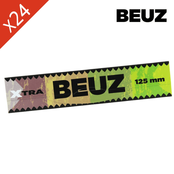 Feuilles Slim Long Beuz 125mm Brown - Boîte de 24 carnets