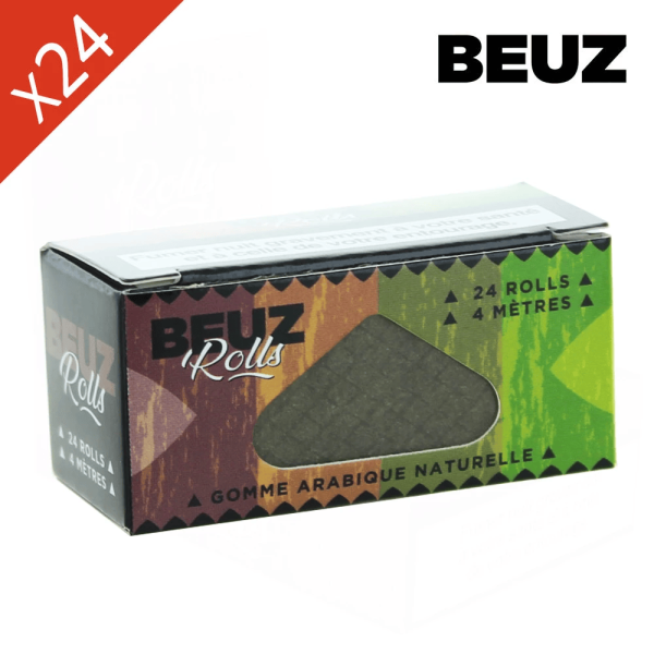 Boite de 24 Rouleaux de feuille Slim BROWN Non Blanchi BEUZ