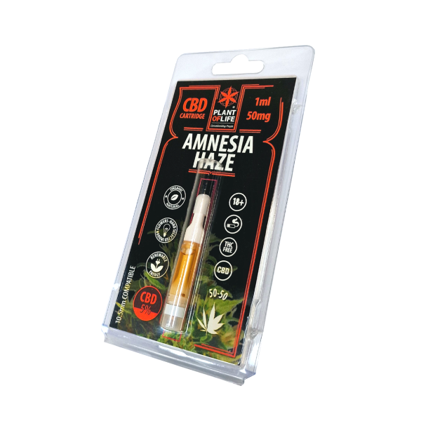 Cartouche E-liquide CBD Amnesia Haze sans Nicotine