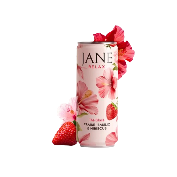 Thé CBD hibiscus fraise basilic bio | JANE