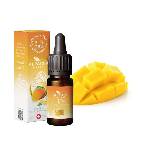 Huile CBD 10% broad spectrum mangue | ALPAISIA