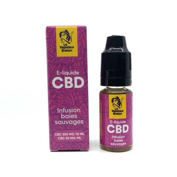 E-liquide CBD baies sauvages 300mg | LE VAPOTEUR BRETON sans nicotine