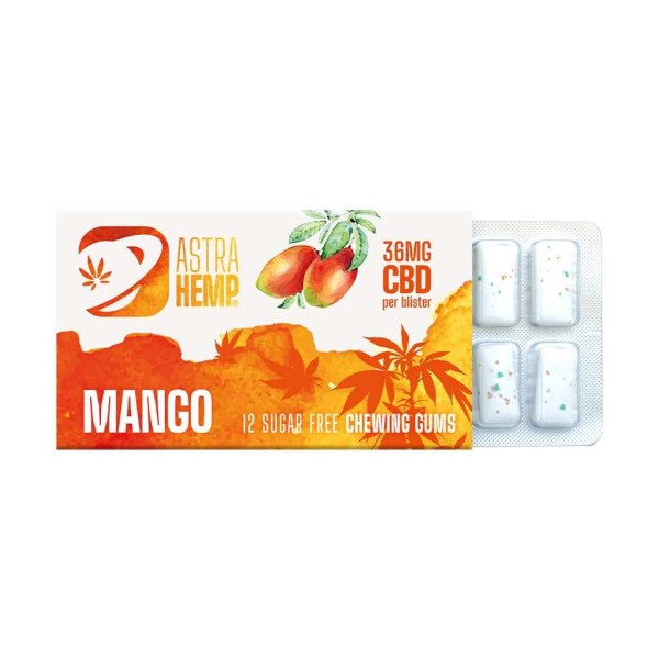 Chewing-gum CBD mangue | ASTRA HEMP